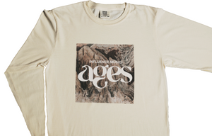 "ages" Unisex Album Cover Tee, Cream Beige